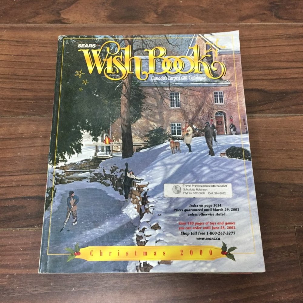 2000 Sears Christmas Wishbook Catalog Canada